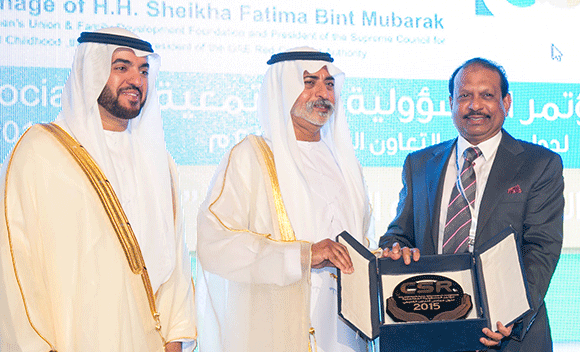 LuLu Hypermarket felicitated at the 3rd GCC – CSR Conference
