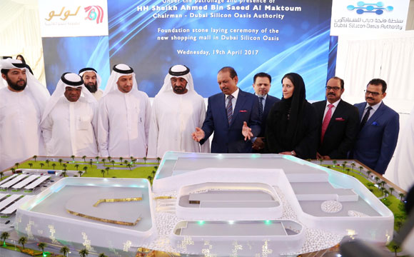 H.H. Sheikh Ahmed lays foundation stone of Silicon Mall at Dubai Silicon Oasis