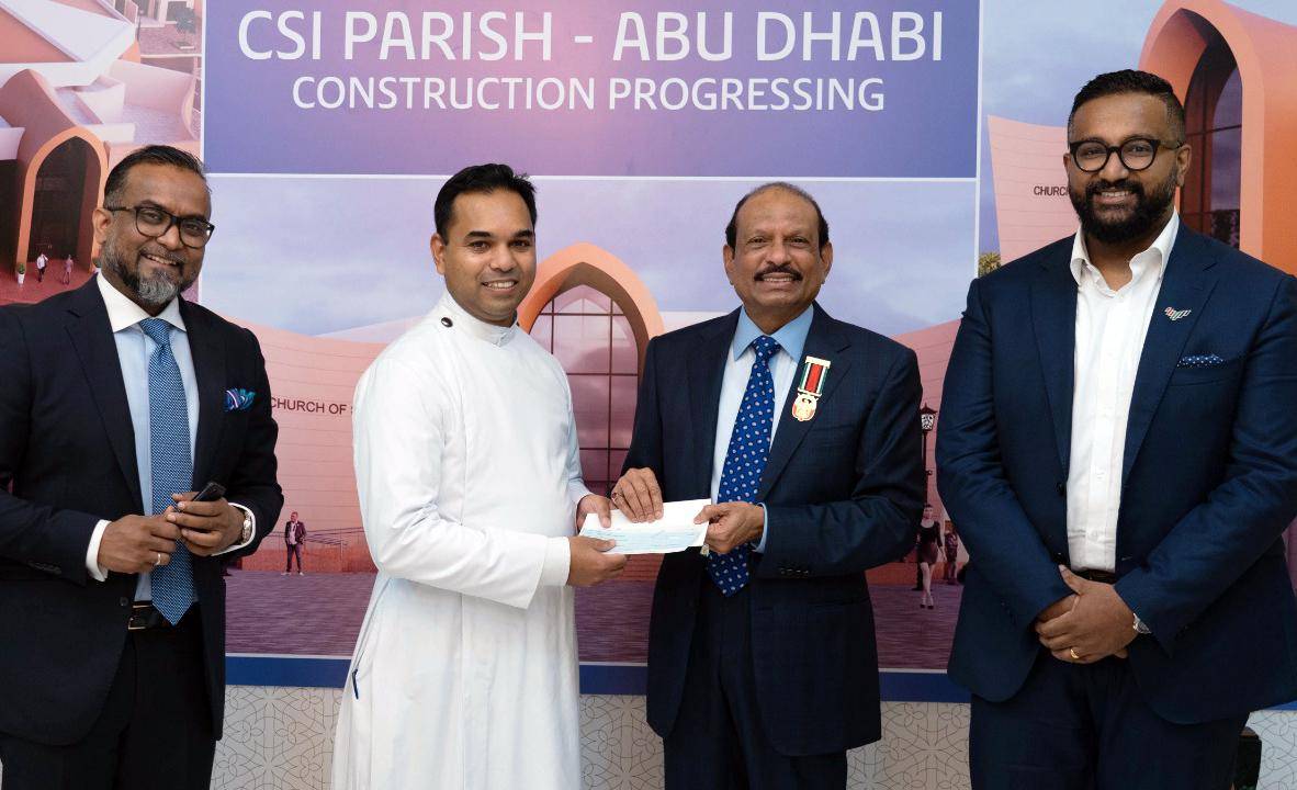 Yusuffali donates Dh500,000 for new CSI church in Abu Dhabi