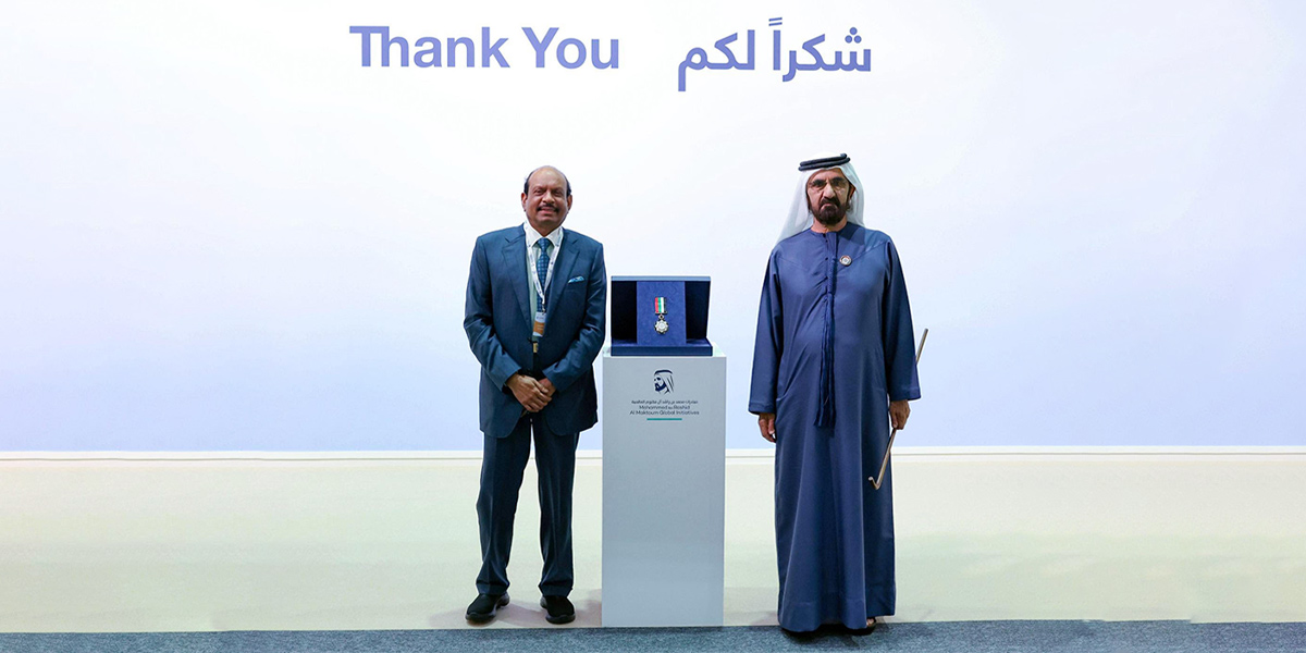 Yusuff Ali M.A. Honored with Prestigious Sheikh Mohammed bin Rashid Al Maktoum Medal for Philanthropy