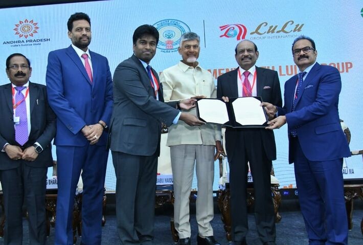 Lulu announces major investments in Andhra Pradesh; Yusuffali M.A. signs MoU with CM Chandrababu Naidu